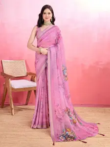 Rekha Maniyar Floral Zari Poly Crepe Saree