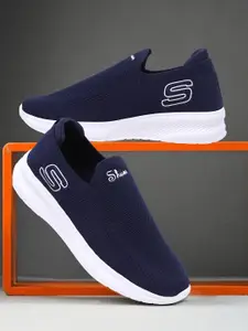 SHUAN Men Textured Slip-On Flatforms