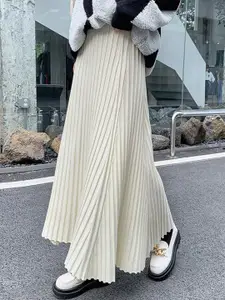 bebe A-Line Midi Skirt