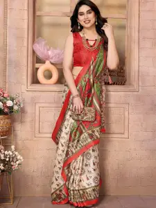 KALINI Kalamkari Art Silk Saree