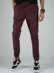 NEVER NEUD Men Relaxed Fit Joggers Trousers