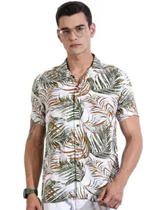 Thomas Scott Men Premium Floral Opaque Printed Casual Shirt