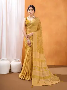 Rekha Maniyar Paisley Beads and Stones Poly Georgette Saree