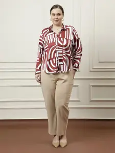 Athena Ample Women Relaxed Opaque Printed Casual Shirt