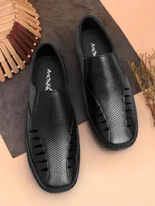 ARAMISH Men Ethnic Leather Shoe-Style Sandals