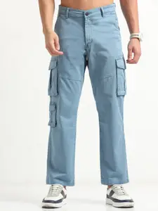 NEVER NEUD Men Relaxed Vintage Cargos Trousers