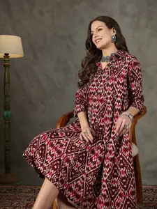 InWeave Floral Print Maxi Dress