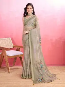 Rekha Maniyar Floral Zari Poly Crepe Saree