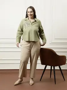 Athena Ample Women Relaxed Opaque Party Shirt