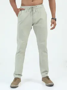 NEVER NEUD Men Relaxed Linen Traveller Trousers