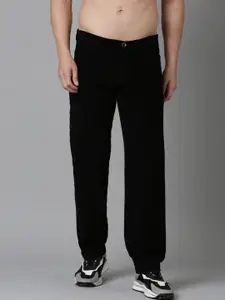 NEVER NEUD Men Relaxed Straight Fit Corduroy Trousers