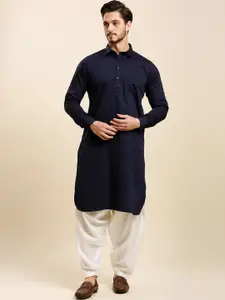 RAJUBHAI HARGOVINDAS Men Striped Pathani Kurta