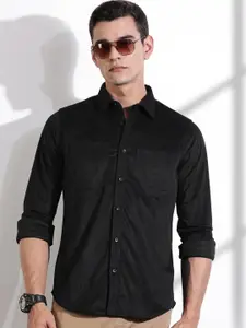 Thomas Scott Men Classic Slim Fit Opaque Casual Shirt