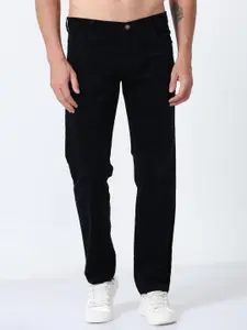 NEVER NEUD Men Relaxed Straight Fit Corduroy Trousers