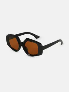 HAUTE SAUCE by  Campus Sutra HAUTE SAUCE by Campus Sutra Women's The Chonky-Matte Rectangular Sunglass - AW25_HSSG2794