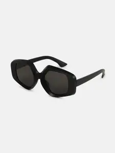 HAUTE SAUCE by  Campus Sutra Women's The Chonky-Matte Rectangular Sunglass AW25_HSSG2785
