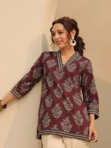 Rain & Rainbow Print Cotton Top