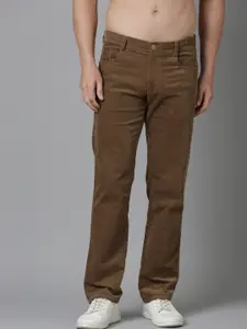 NEVER NEUD Men Relaxed Straight Fit Corduroy Trousers