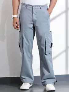 Thomas Scott Men Cotton Mid-Rise Original Cargos Trousers