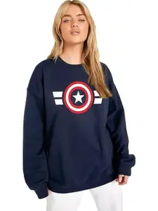 KASHIAN Women Printed Hooded Sweatshirt