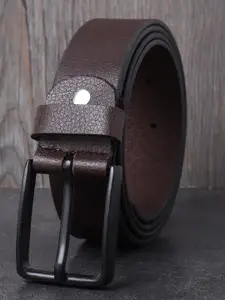 Metronaut Men Textured Leather Reversible Formal Belt