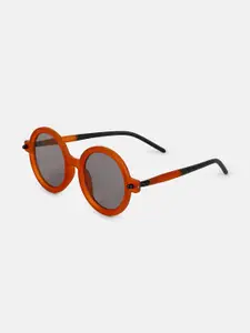 HAUTE SAUCE by  Campus Sutra HAUTE SAUCE by Campus Sutra Women The Corsica Round Sunglass - Sienna Brown