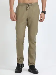 NEVER NEUD Men Relaxed Linen Traveller Trousers
