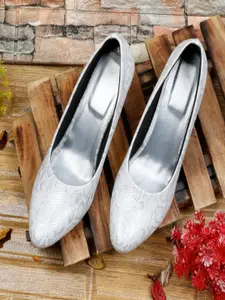 Commander Shoes Women Textured Party Stiletto Pumps