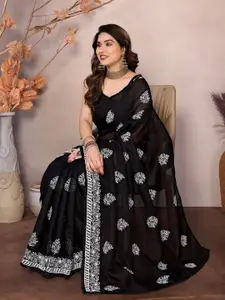 KALINI Floral Embroidered Art Silk Kota Saree