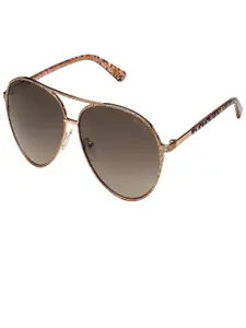 GUESS Women Aviator Sunglasses with UV Protected Lens