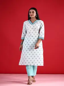 Anouk Women Printed Flared Sleeves Kurta