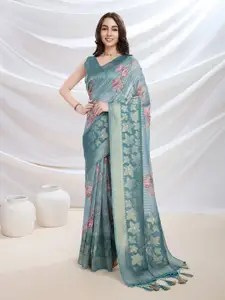 Mitera Floral Zari Banarasi Saree