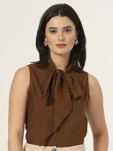 Style Quotient Tie-Up Neck Top