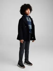 Mango Kids Boys Straight Fit Cotton Trousers