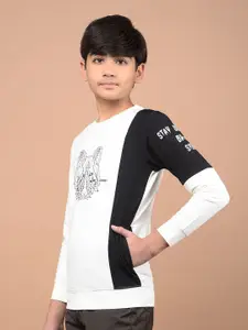 Crimsoune Club Boys Printed Sweatshirt