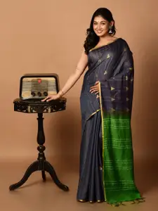 Laa Calcutta Zari Pure Silk Bhagalpuri Saree