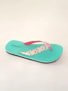 DressBerry Women Printed Rubber Thong Flip-Flops