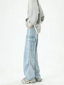 StyleCast x Revolte Men Light Fade Cargo Styles Jeans