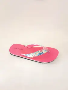 DressBerry Women Printed Rubber Thong Flip-Flops
