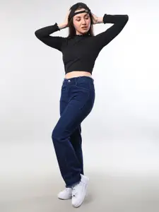 Aadvi Fashion Women Straight Fit High-Rise Stretchable Jeans