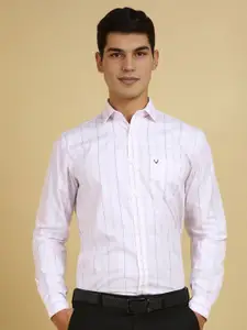 Allen Solly Men Slim Fit Spread Collar Checked Cotton Formal Shirt