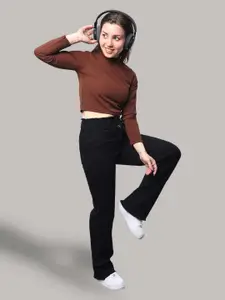 Aadvi Fashion Women Straight Fit High-Rise Stretchable Jeans