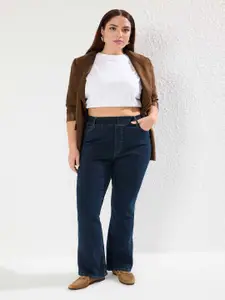 Trendyol Women Plus Size Regular Fit Mid-Rise Jeans