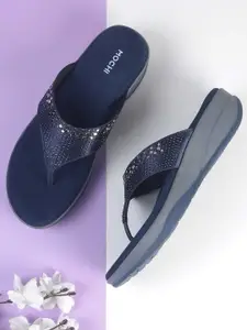 Mochi Women Embellished Open Toe Flats
