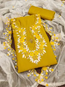 Maroosh Embellished Unstitched Dress Material