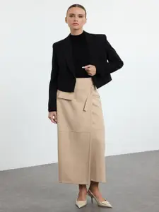 Trendyol Women Front Slit Wrap Maxi Skirt