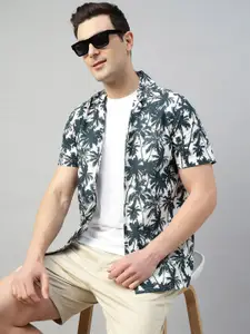 Hancock Men Comfort Floral Opaque Printed Casual Shirt