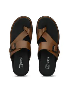 Egoss Men Genuine Leather Comfort Sandals