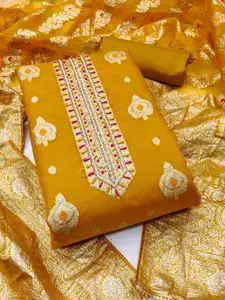 Maroosh Embellished Organza Unstitched Dress Material