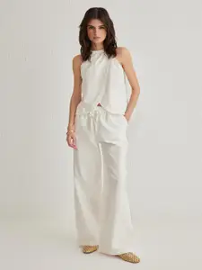 Trendyol Halter Neck Pure Cotton Top With Trouser